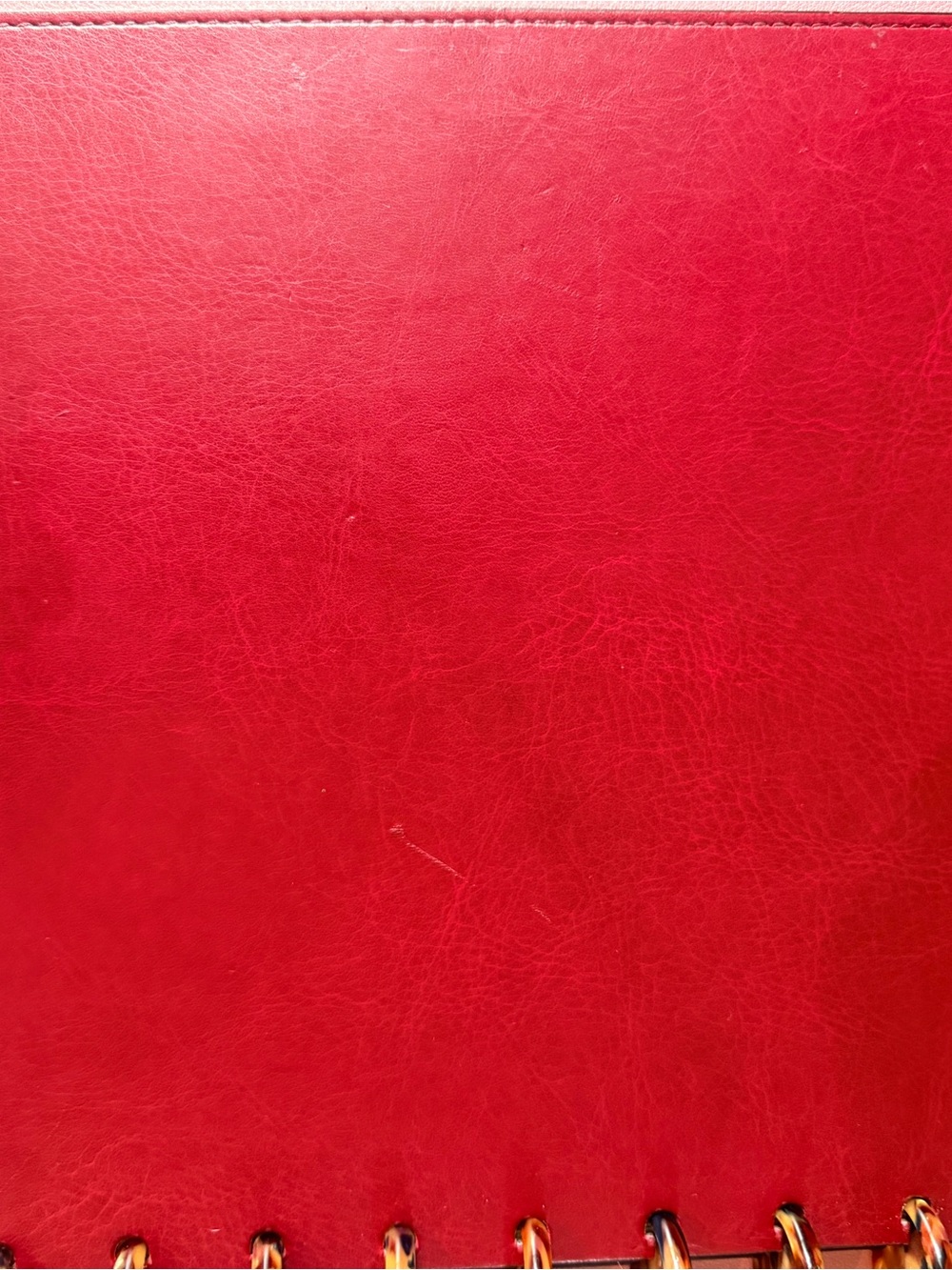 Levenger Red Leather Notebook w/upgraded circa discs - Picture 8 of 12